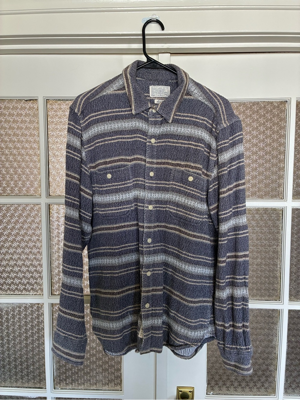 Lucky Brand Men's Woven Striped Button-Down Shirt